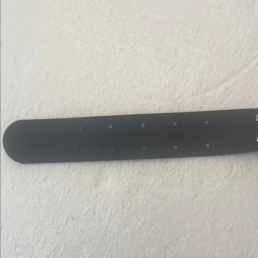 Vintage Y2K adjustable Black Belt with studded Chain Detail girls